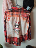 Adult Size Large Flannel -  Coral - Retired Grandma
