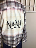 Gray bleached flannel.