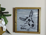 Framed Donkey handpainted sign