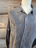 Black and White Checked Flannel - Man I Feel Like a Mama - Size Medium