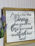 Library Framed Sign