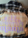 Adult Size Medium Flannel -  Black - Mama