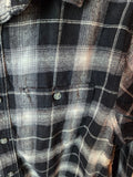 Adult Size Medium Flannel -  Black - Mama