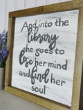 Library Framed Sign