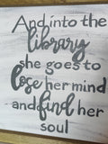 Library Framed Sign