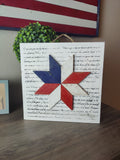 Americana Wall Sign with Barn Star