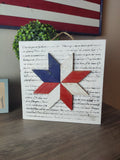 Americana Wall Sign with Barn Star