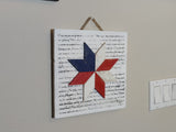Americana Wall Sign with Barn Star