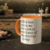 Coffee and unrealistic expectations of productivity mug