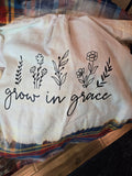 Adult Size Large Blue Flannel -  Grow in Grace