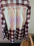 Bleached Flannel.  Size Large.  Spread kindness like wildflowers.
