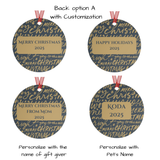 Australian Shepherd Metal Ornament - 2 sided