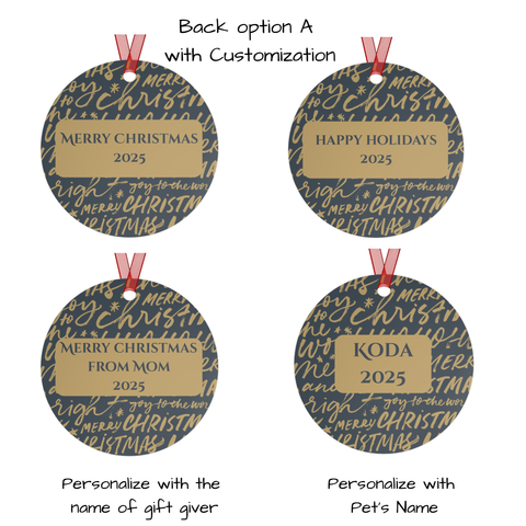 Australian Shepherd Metal Ornament - 2 sided