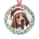 Beagle Metal Ornament - 2 sided