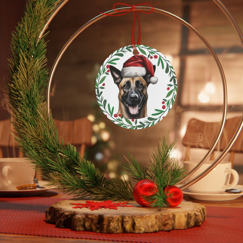 Belgian Malinois Metal Ornament - 2 sided