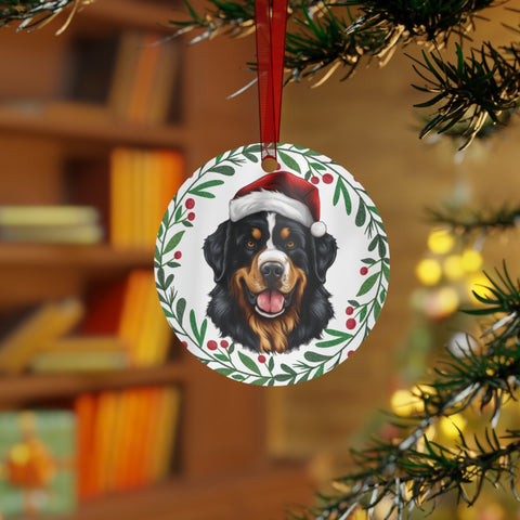 Bernese Mountain Dog Metal Ornament - 2 sided