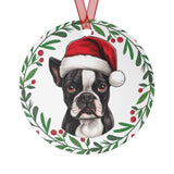 Boston Terrier Metal Ornament - 2 sided