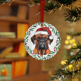 Boxer Metal Ornament - 2 sided