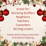 Bulldog Ceramic Holiday Ornament