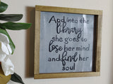 Library Framed Sign
