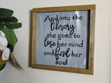 Library Framed Sign