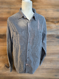 Black and White Checked Flannel - Man I Feel Like a Mama - Size Medium