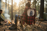 Bleached Upcycled Flannel.  Size XS.  Lets go camping