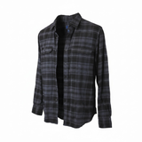 Black Bleached Flannel with Pumpkin. Size XS