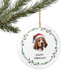 Beagle Ceramic Holiday Ornament