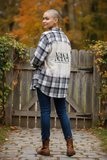 Gray bleached flannel.