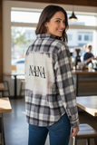 Gray bleached flannel.