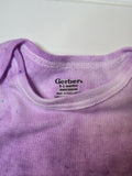 Hand dyed purple baby bodysuit.  My sister has paws.