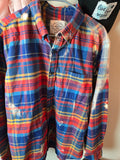Adult Size Large Blue Flannel -  Grow in Grace