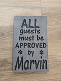 Personalized All Guests Sign Set (for two pets)
