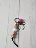 Beaded keychain - Home is Where the Horse is