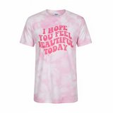 Pink Tie Dye Tee.  Size Medium.  I hope you feel beautiful today.