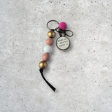 Beaded keychain - Home is Where the Horse is