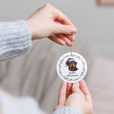 Rottweiler Ceramic Holiday Ornament