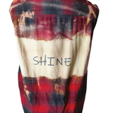 Adult Size Large Shine Flannel -  Red