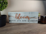 Bloom Where you are Planted Shelf Sitter