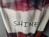 Adult Size Large Shine Flannel -  Red