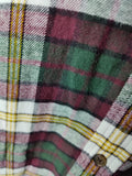 Adult Size Medium Grateful Flannel -  Burgundy