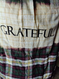 Adult Size Medium Grateful Flannel -  Burgundy