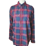 Red & Blue Upcycled Adult Dream Flannel