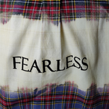 Blue & Red Plaid Fearless Upcycled Flannel