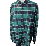 Green and Black Upcycled #Mom Life Flannel
